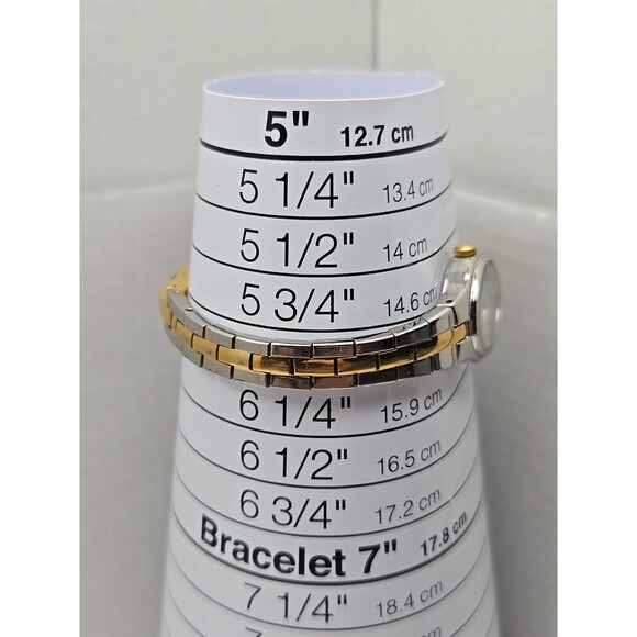 Vintage Pulsar by Seiko Oval Watch Womens Gold Silver Two Tone New Battery Dress - Picture 7 of 11